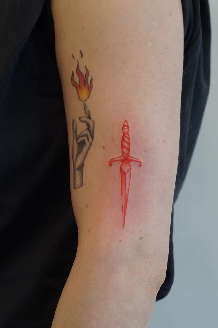 Discover the Iconic Red Dagger Tattoo in Houston