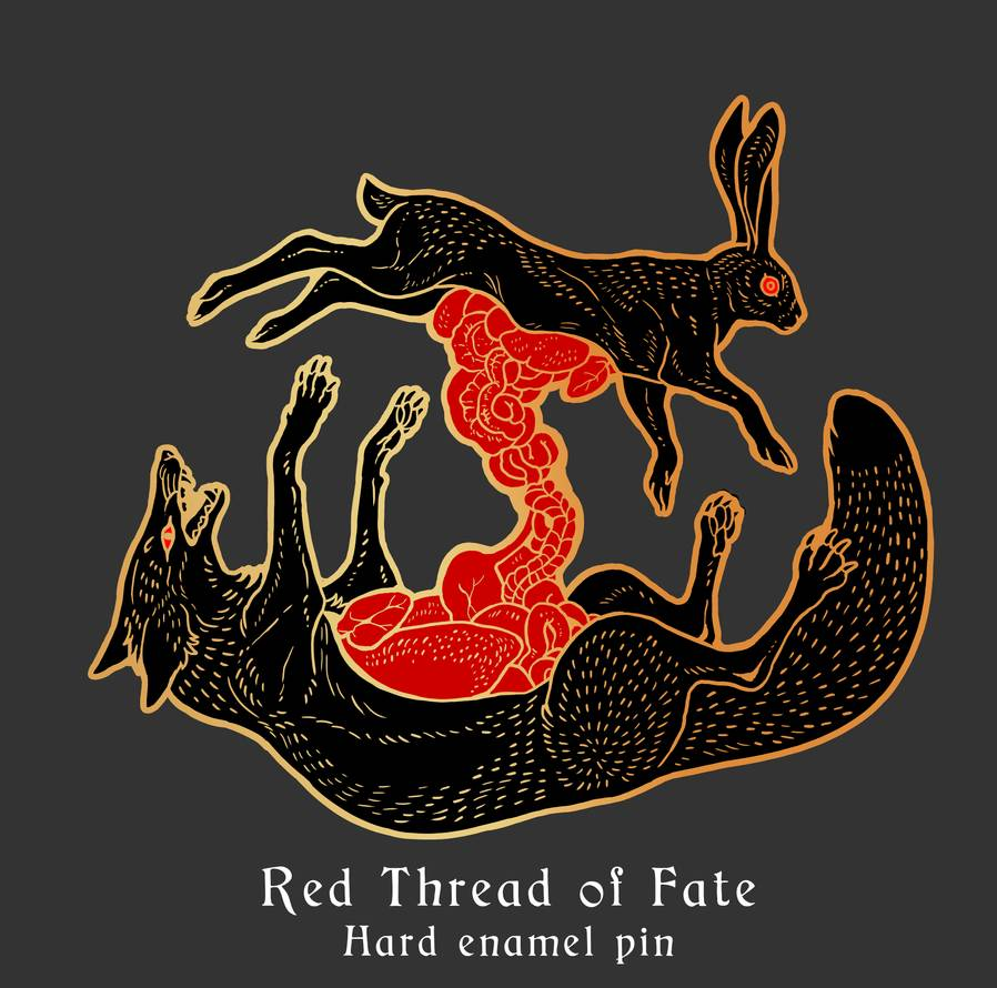 Red Thread Of Fate Enamel Pin Pre Order By Maquenda On Deviantart