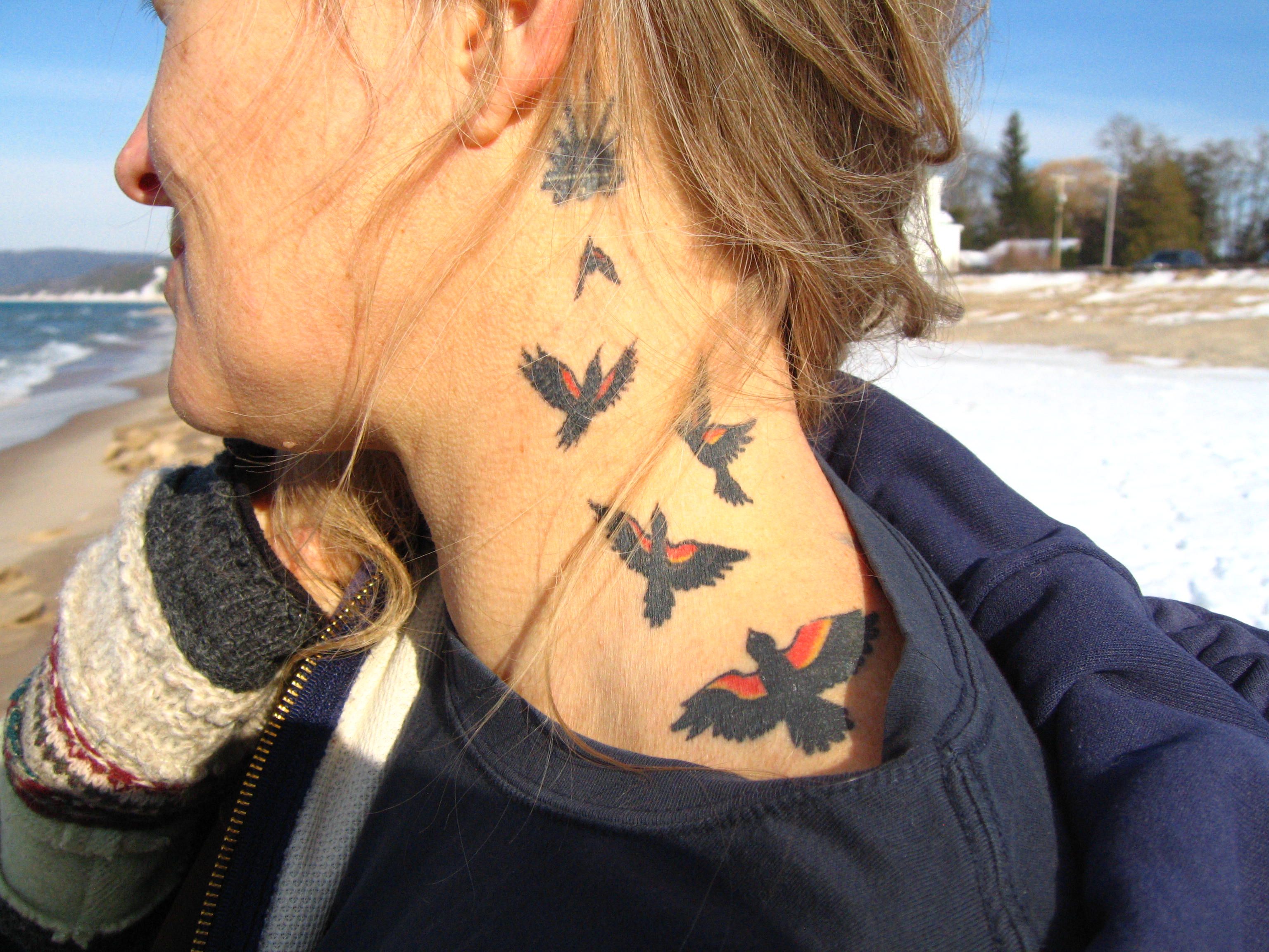 Red Winged Watercolor Bird Watercolor Bird Tattoo Black Bird Tattoo