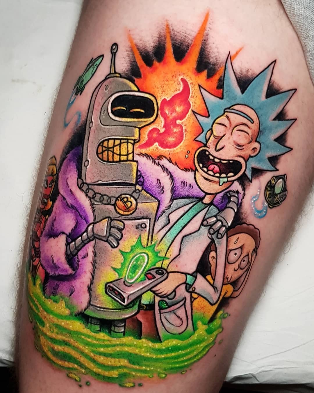 25 Unique Rick and Morty Tattoo Ideas for Fans