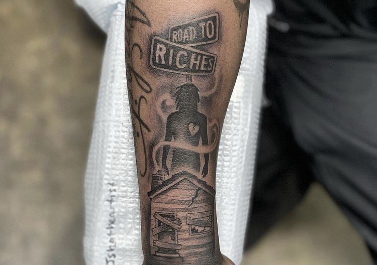 Road To Riches Tattoo: Ink Your Wealth Journey