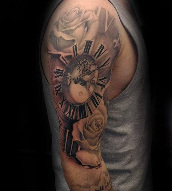 Roman Numeral Clock Tattoo: Timeless Design Inspiration