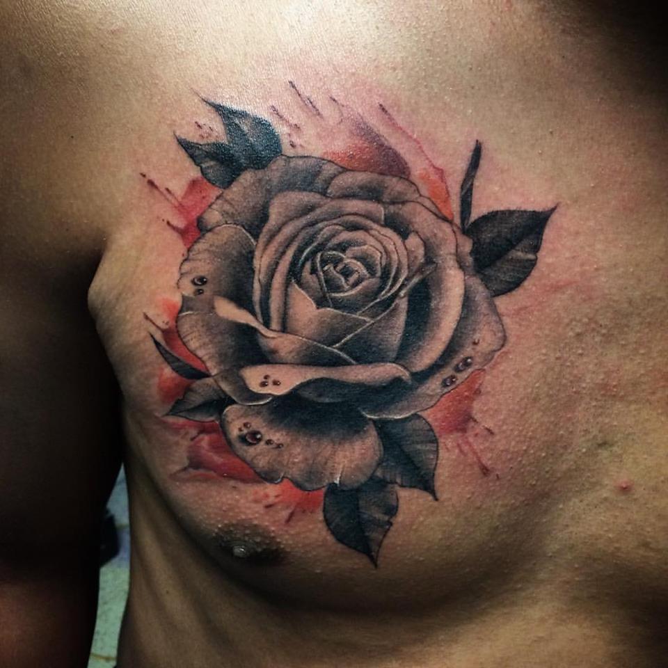 7 Stunning Rose Tattoo Designs for Chests