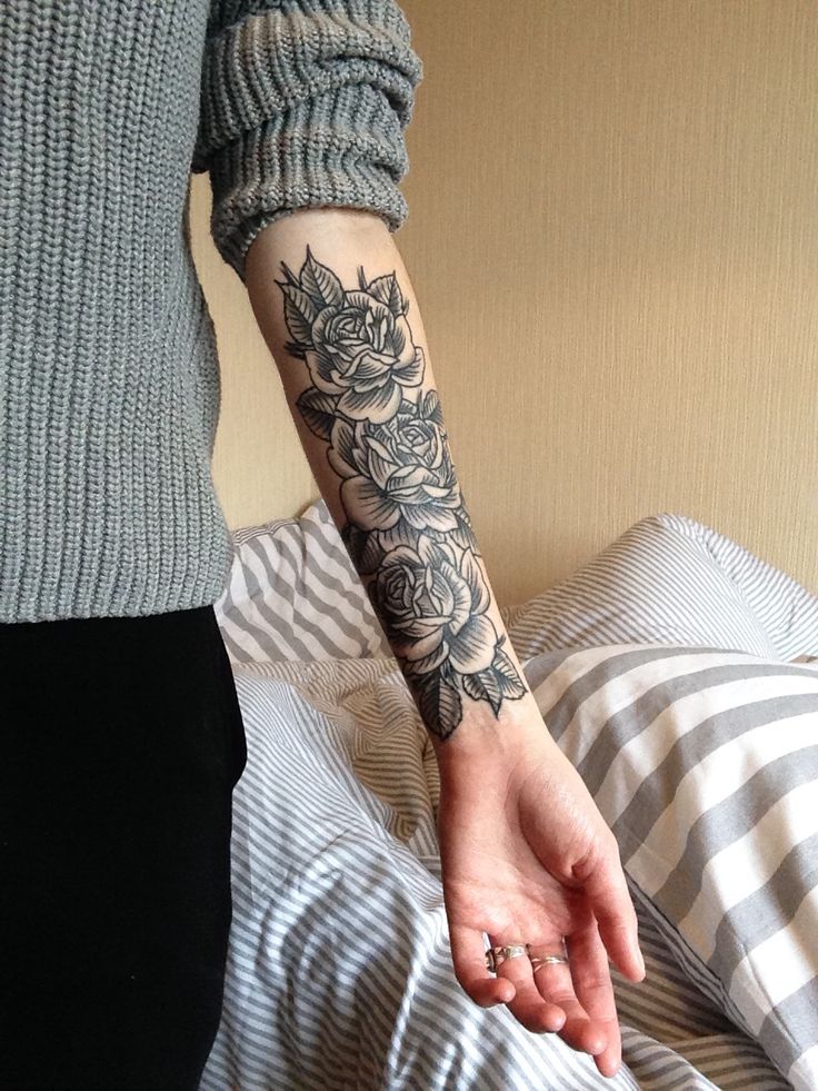 10 Stunning Rose Tattoo Designs for Men's Forearms