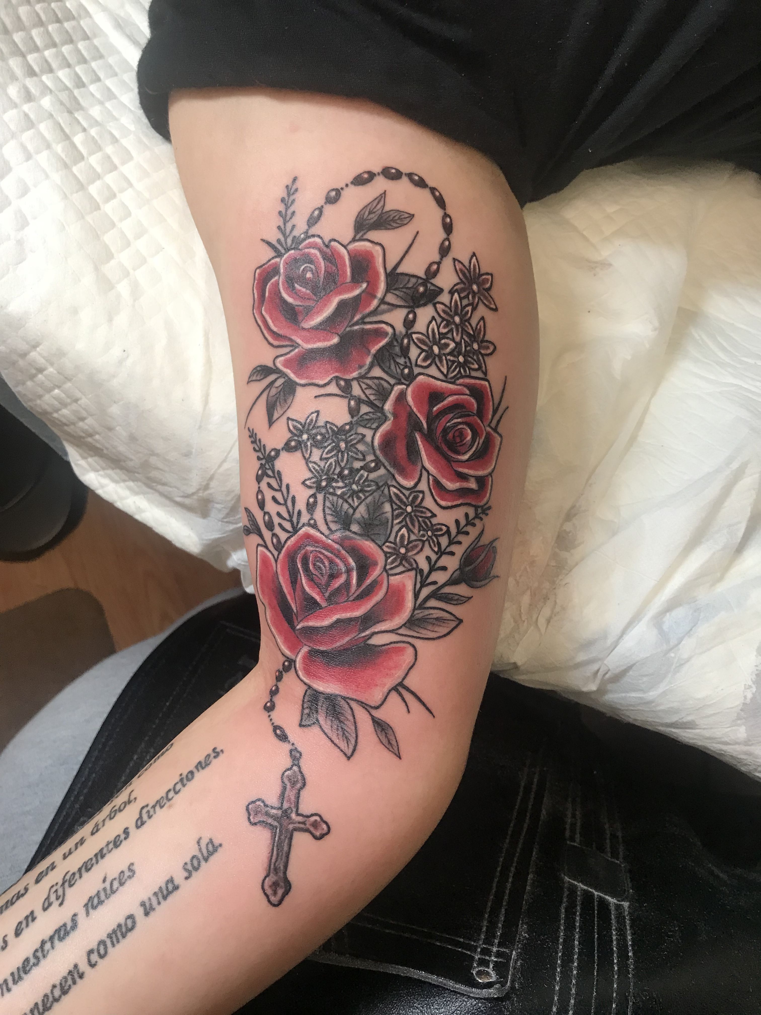 Rose with Rosary Tattoo: Symbolism and Style Guide