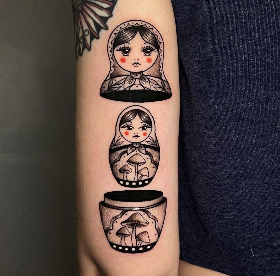 Russian Nesting Doll By Carin Silver Russian Tattoo Russian Doll