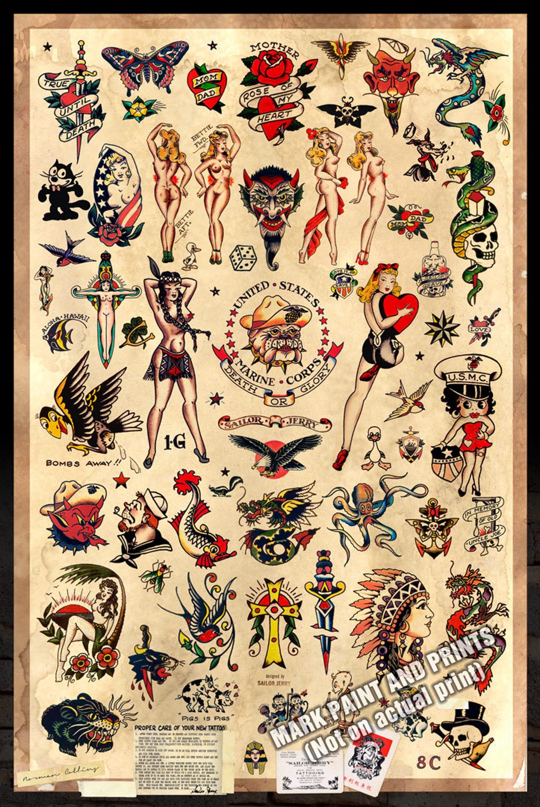 Sailor Jerry Designs Sailor Jerry Tattoo Flash Sailor Jerry Tattoos