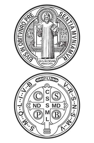 Saint Benedict Medal Royalty Free Vector Image