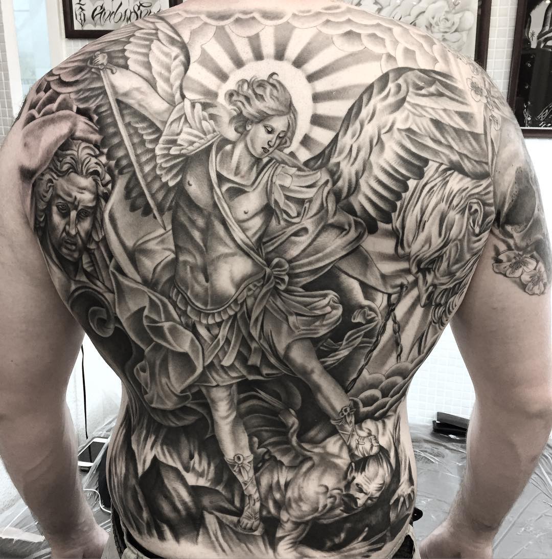 Saint Michael The Archangel Tattoo Designs and Meanings