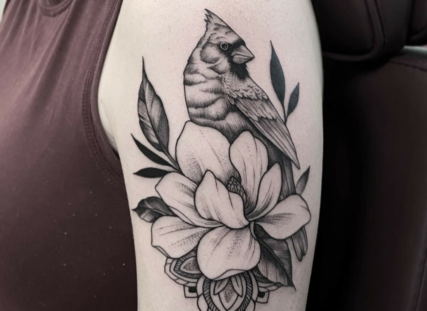 Share 51 Cardinal Tattoo Black And White Latest In Cdgdbentre