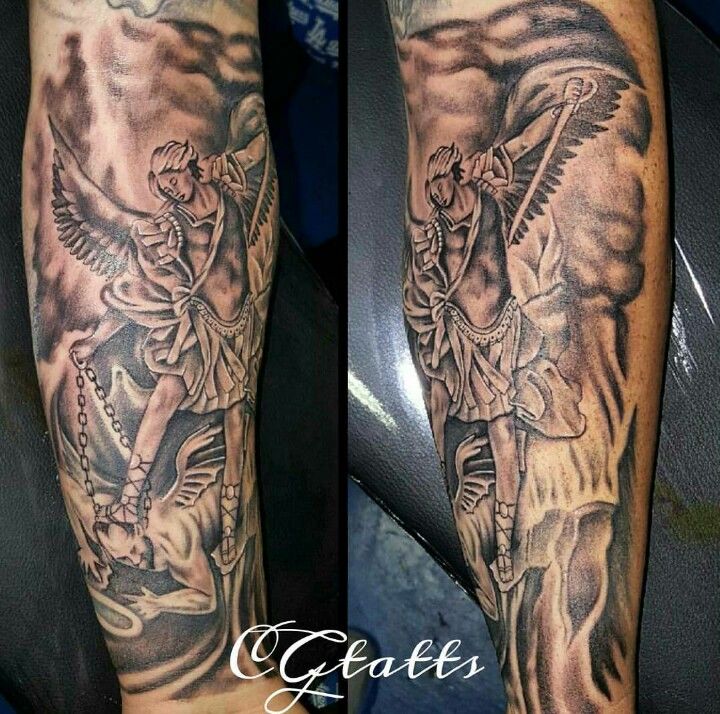 Share 64 Saint Michael Tattoo On Forearm In Cdgdbentre