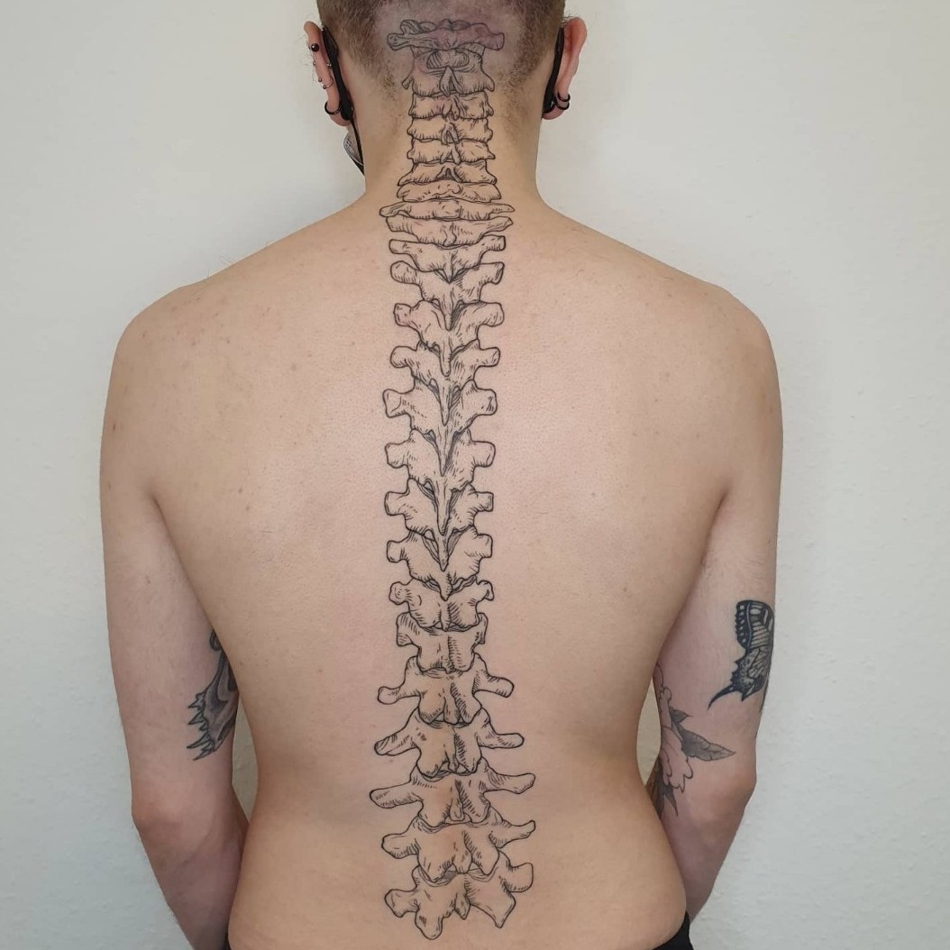 Share More Than 142 Spinal Cord Tattoo Ideas Latest Camera Edu Vn