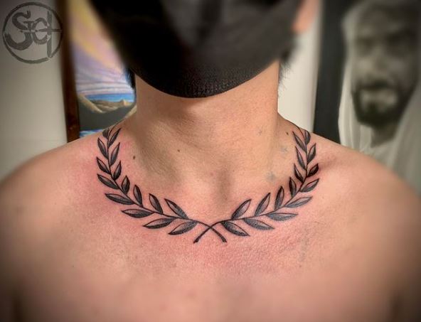 Share More Than 76 Laurel Wreath Tattoo Around Neck Latest In Coedo Com Vn