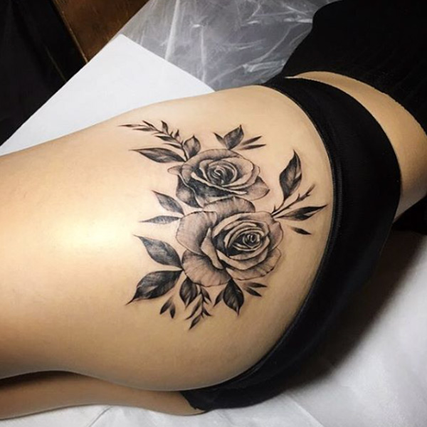 Share More Than 77 Floral Butt Tattoo In Cdgdbentre