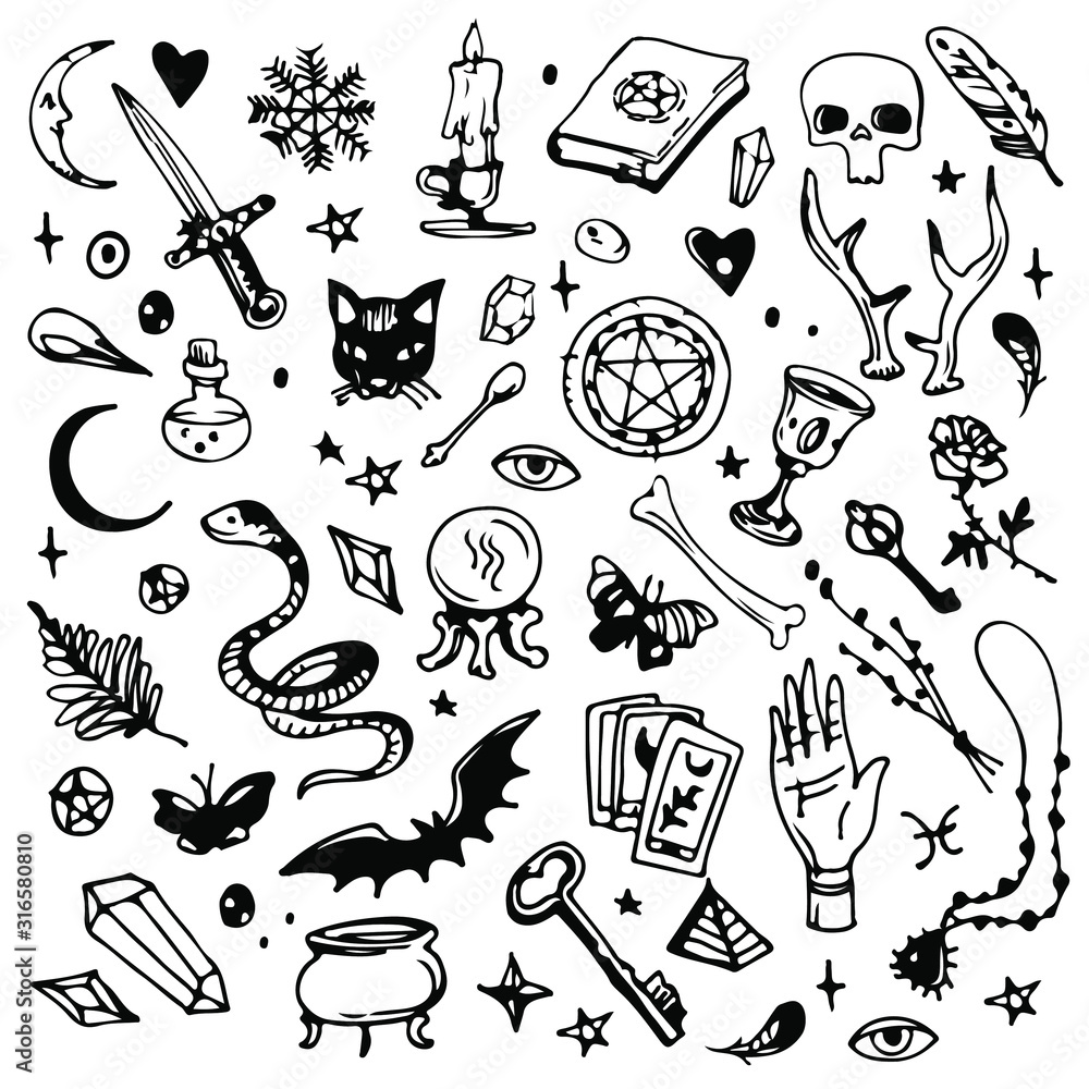 Share More Than 87 Witch Goth Flash Tattoos Best In Coedo Com Vn