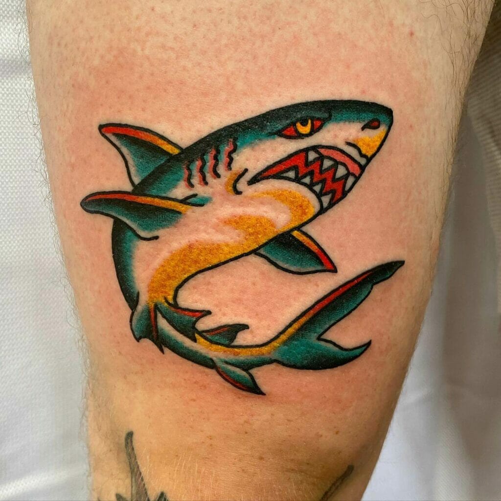 Shark Tattoo Traditional Shark Tattoo Simple Shark Tattoo Shark Tattoo Ideas Tiger Shark