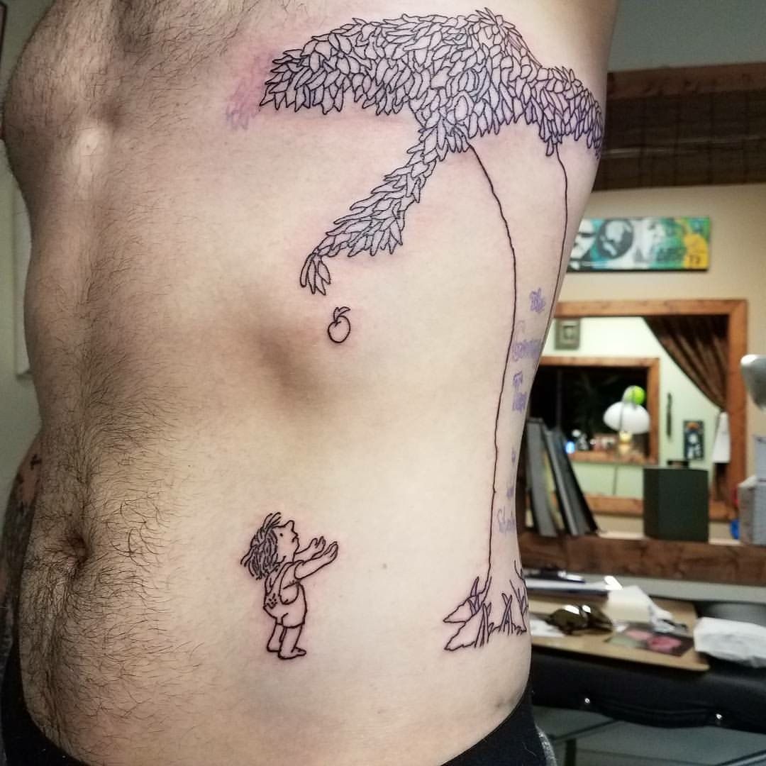 Shel Silverstein The Giving Tree Tattoo Microdermal Giving Tree