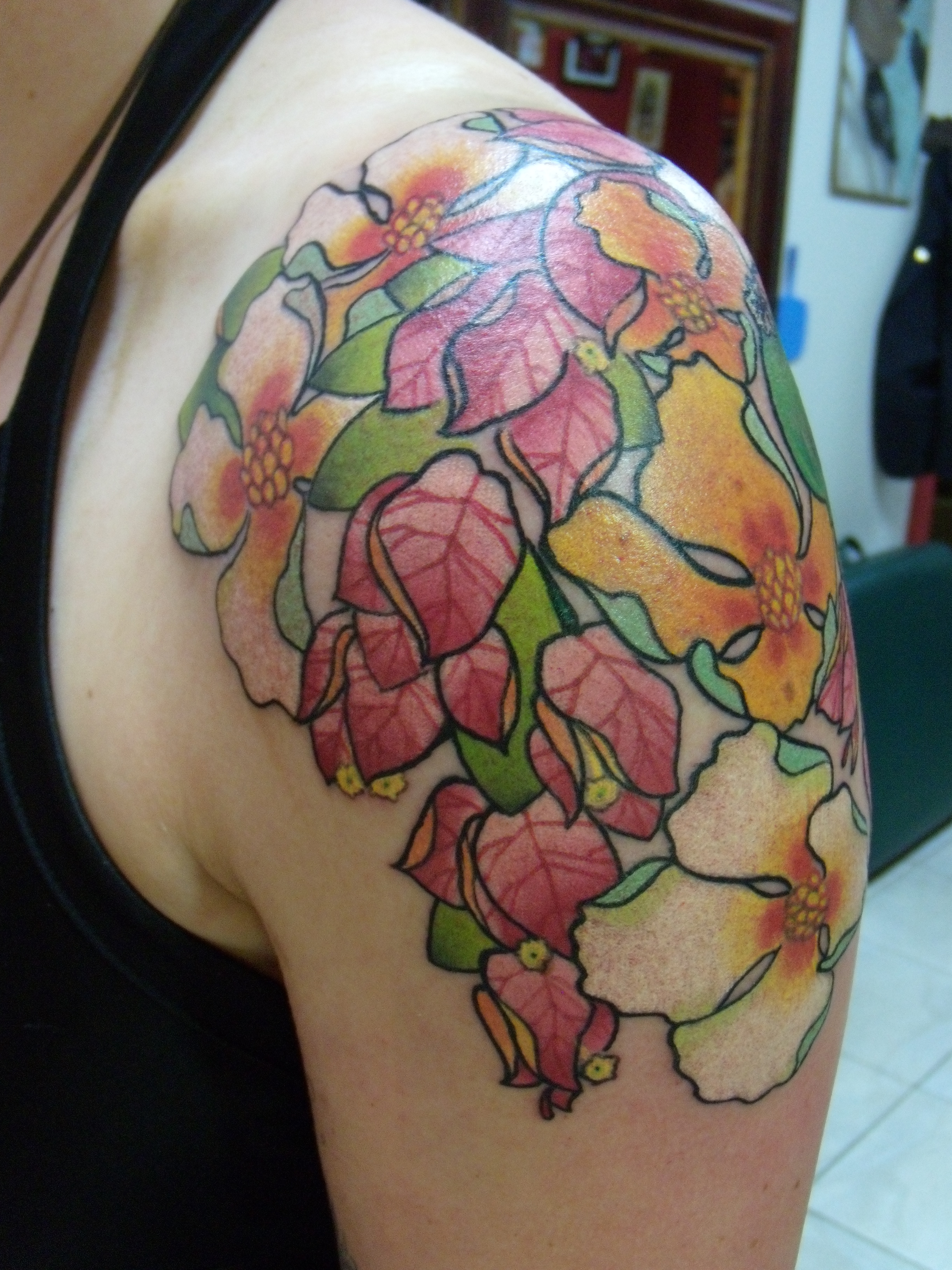 7 Stunning Shoulder Tattoo Ideas with Flowers