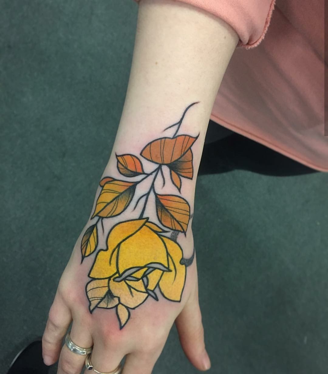 Silk Yellow Tattoo Unique Tattoos Ink Tattoo