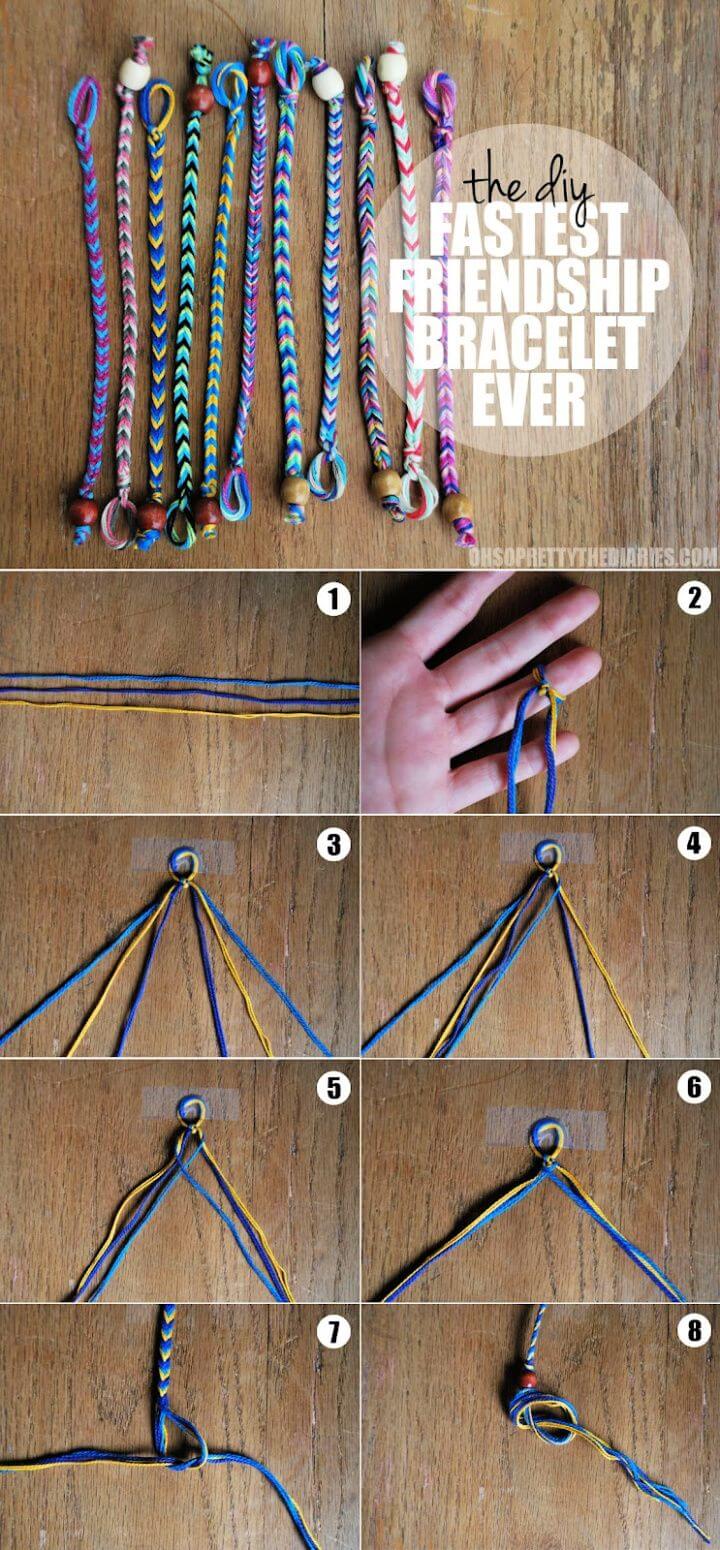 Simple Friendship Bracelet Tutorial