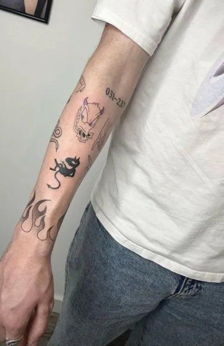 Simple Tattoos For Men Forearm Patch Dream Catcher