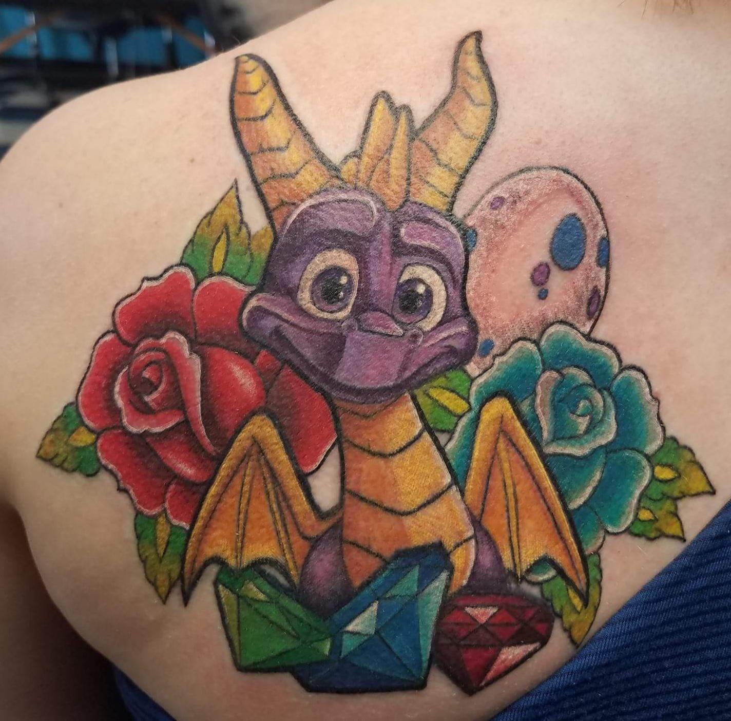 Since We Re Doing Spyro Tattoos Here S Mine And My Wife S Tattoos That