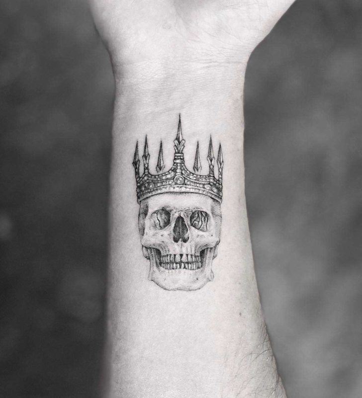 Skull And Crown Tattoo