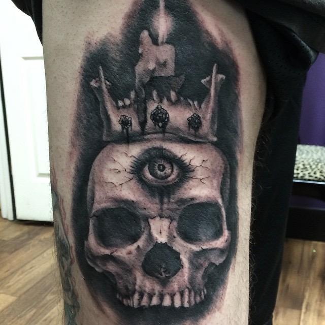 Skull Candle By Lefty Colbert Tattoonow