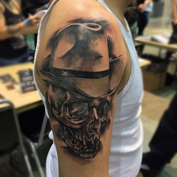 5 Stunning Skull Cowboy Hat Tattoo Ideas