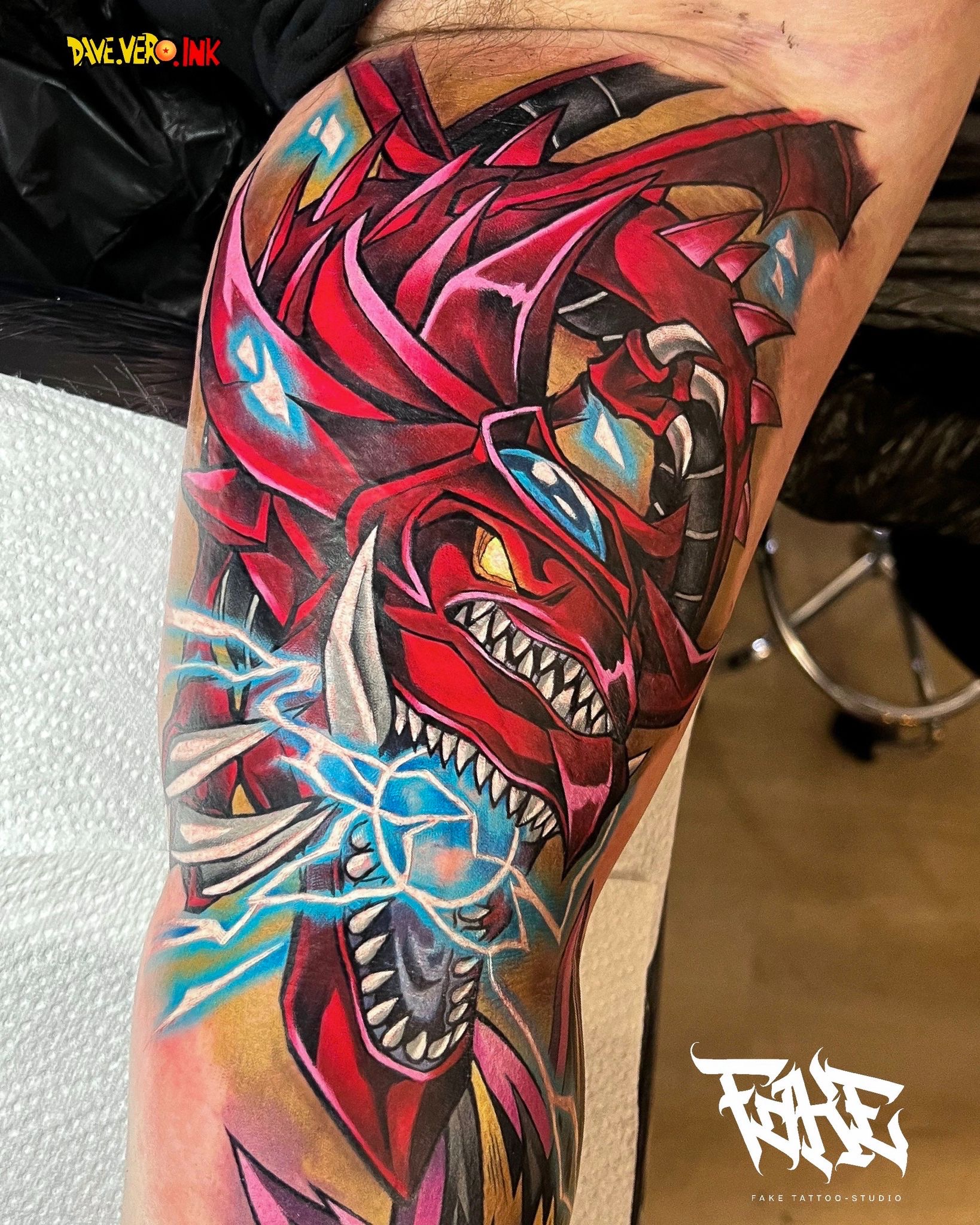 Slifer From Yugioh Tattoo By Daveveroink By Daveveroink On Deviantart