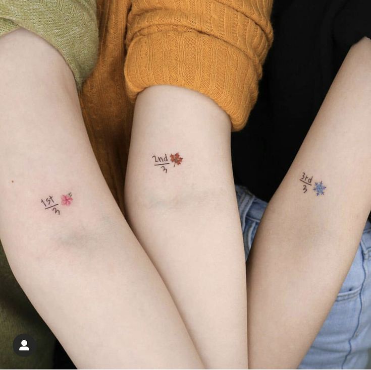 Small Matching Tattoo Ideas For Sisters Backstoryscraps