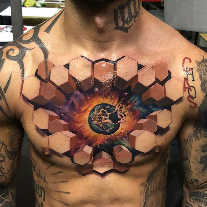 Some Of The Most Incredible Chest Tattoo Ideas If You Re All In For Some Ink Bored Panda