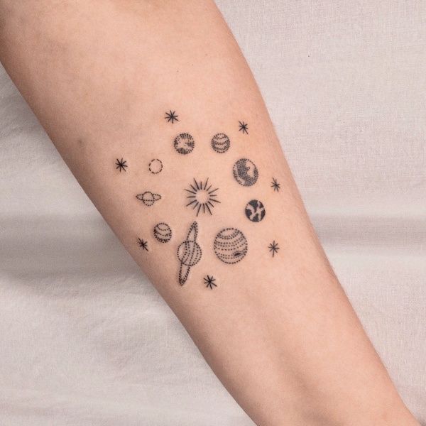 Space Tattoos Astronomy Planets Space Tattoo Planet Tattoos Cosmic