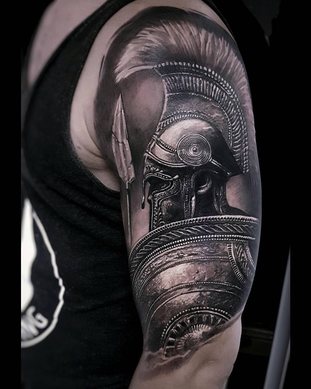 Spartan Warrior Helmet Tattoo: Design Ideas and Symbolism