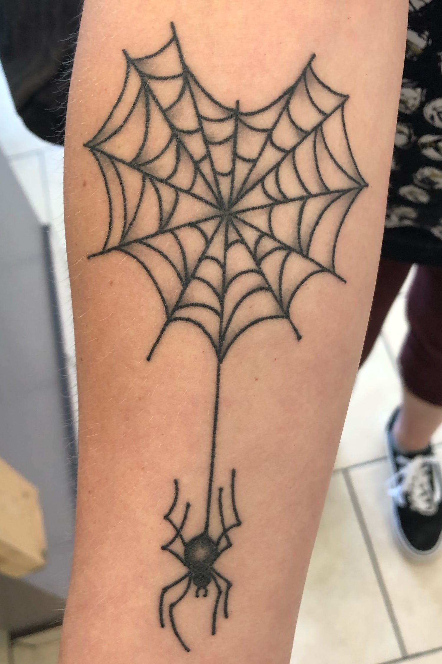 Spider In The Web Tattoo Tattoogrid Net