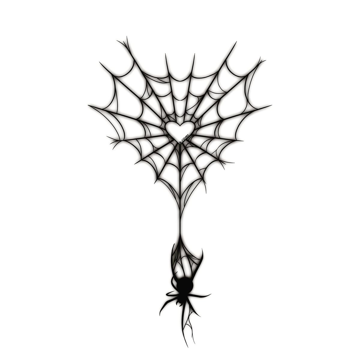 Spider Web Heart Tattoo Design Heart Tattoo Web Tattoo Heart Tattoo