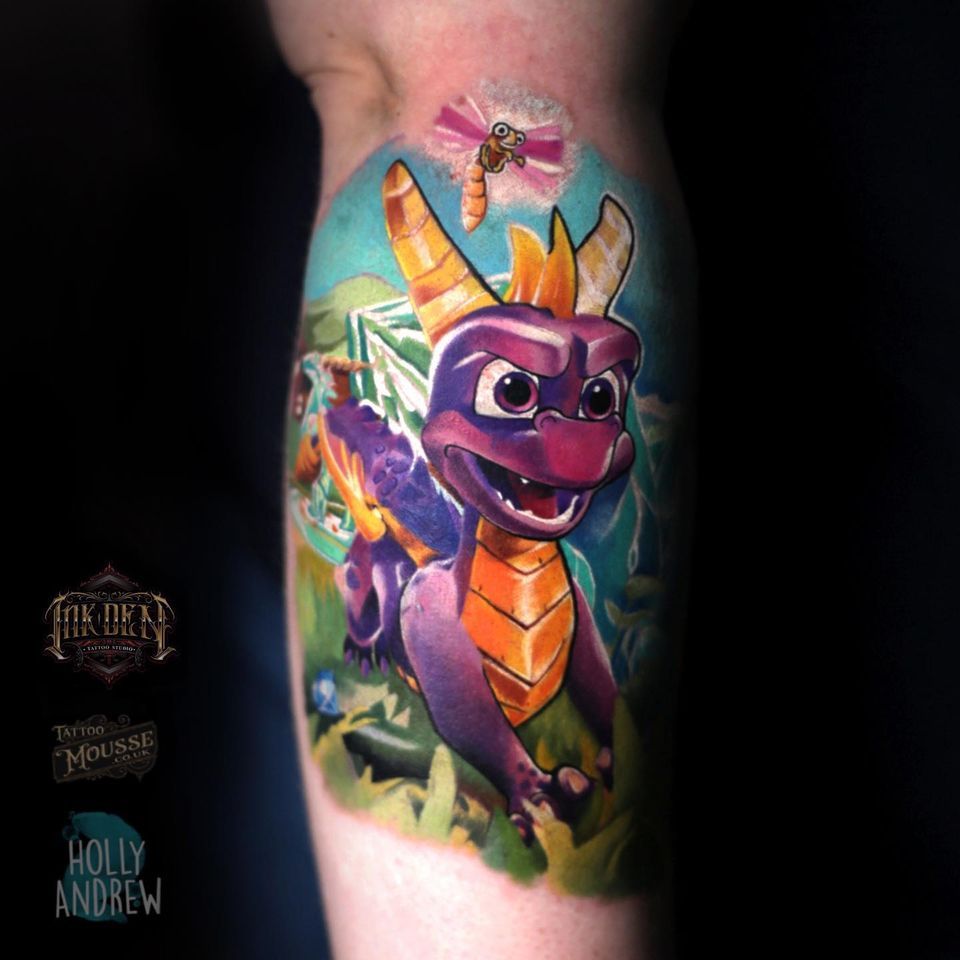 Spyro The Dragon Color Tattoo Realism Tattoo Tattoo Styles