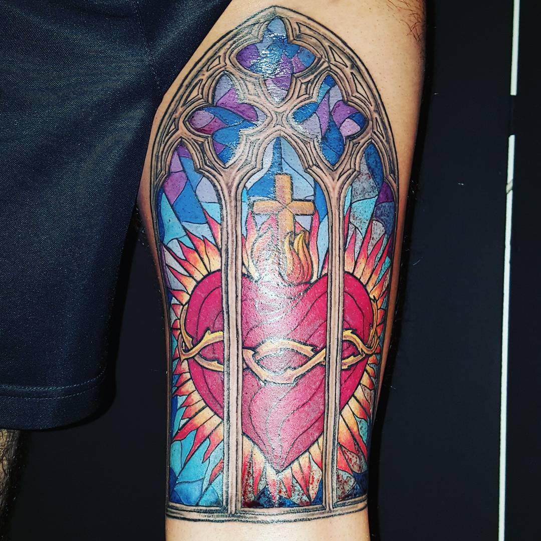 Stained Glass Tattoo Inspiration for Unique Artwork