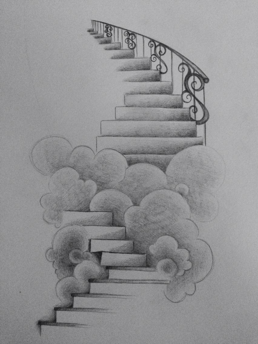 Stairway To Heaven Tattoo Sketch