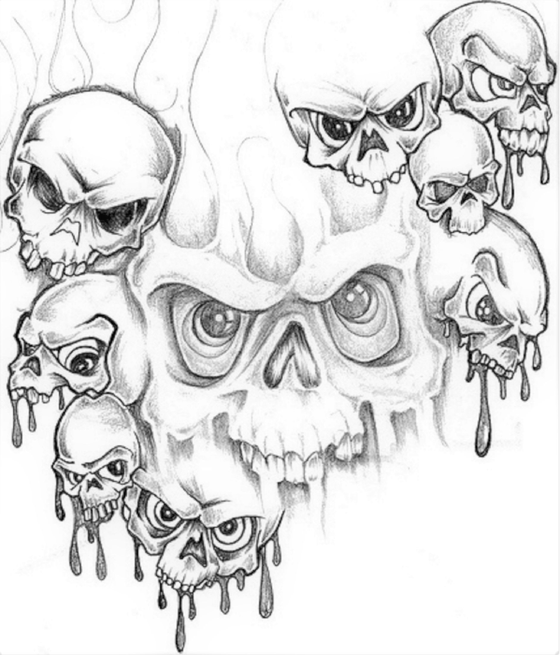 7 Haunting Skull Tattoo Stencil Ideas Revealed