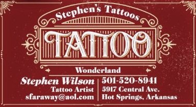 Stephen S Tattoos 5917 Central Ave Hot Springs Arkansas Tattoo