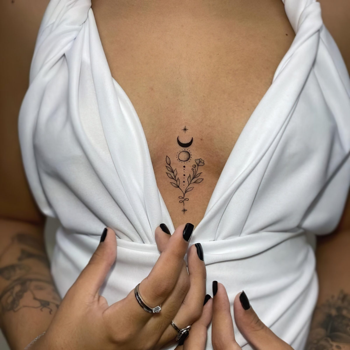 Sternum Ink Exploring The Beauty And Elegance Of Chest Tattoos Flame