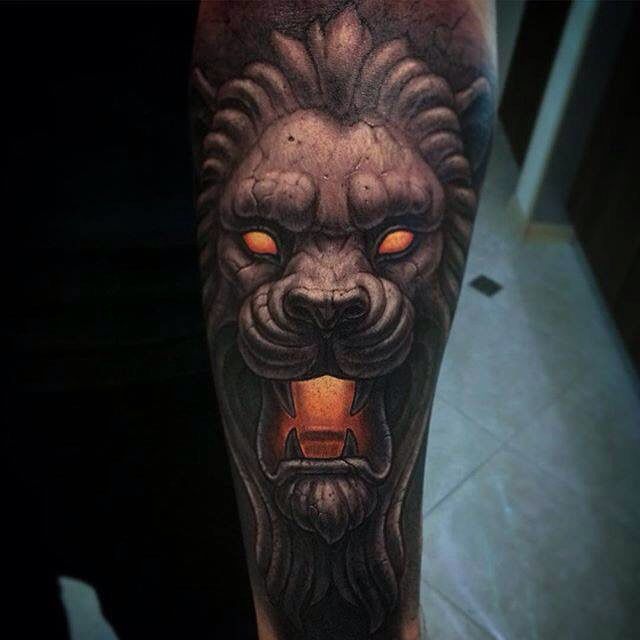 Stone Lion Tattoo Best Tattoo Ideas Gallery