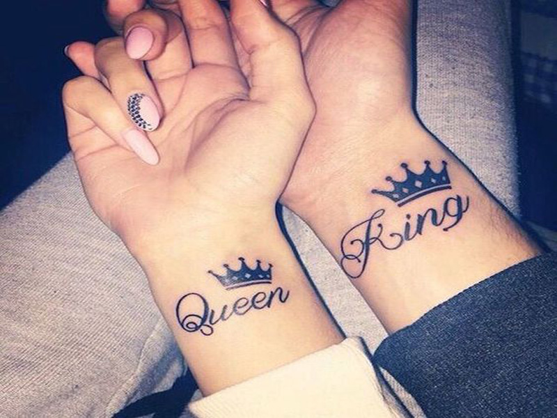 Stylish King And Queen Tattoos For The Most Beautiful Couples Today 24H Com