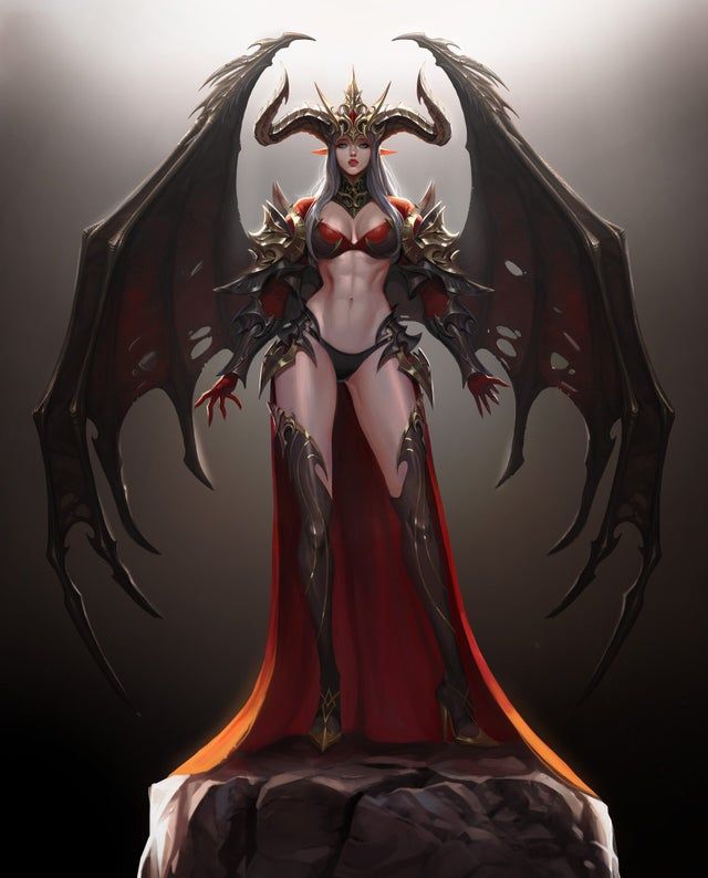 Succubus Queen Fantasy Demon Concept Art Characters Anime Fantasy