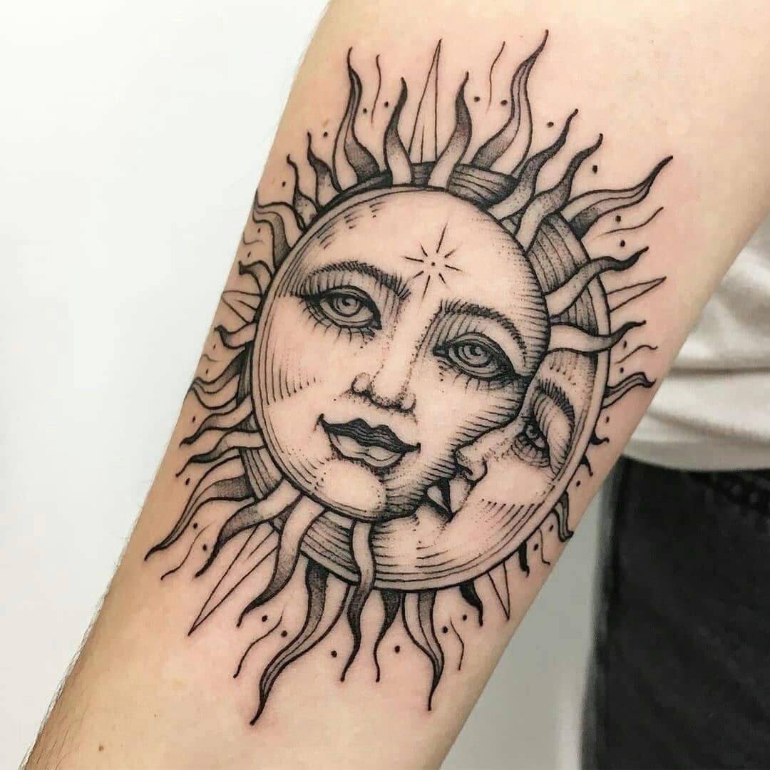 Sun And Moon Tattoo Designs Ideas And Meaning Tattoos For You