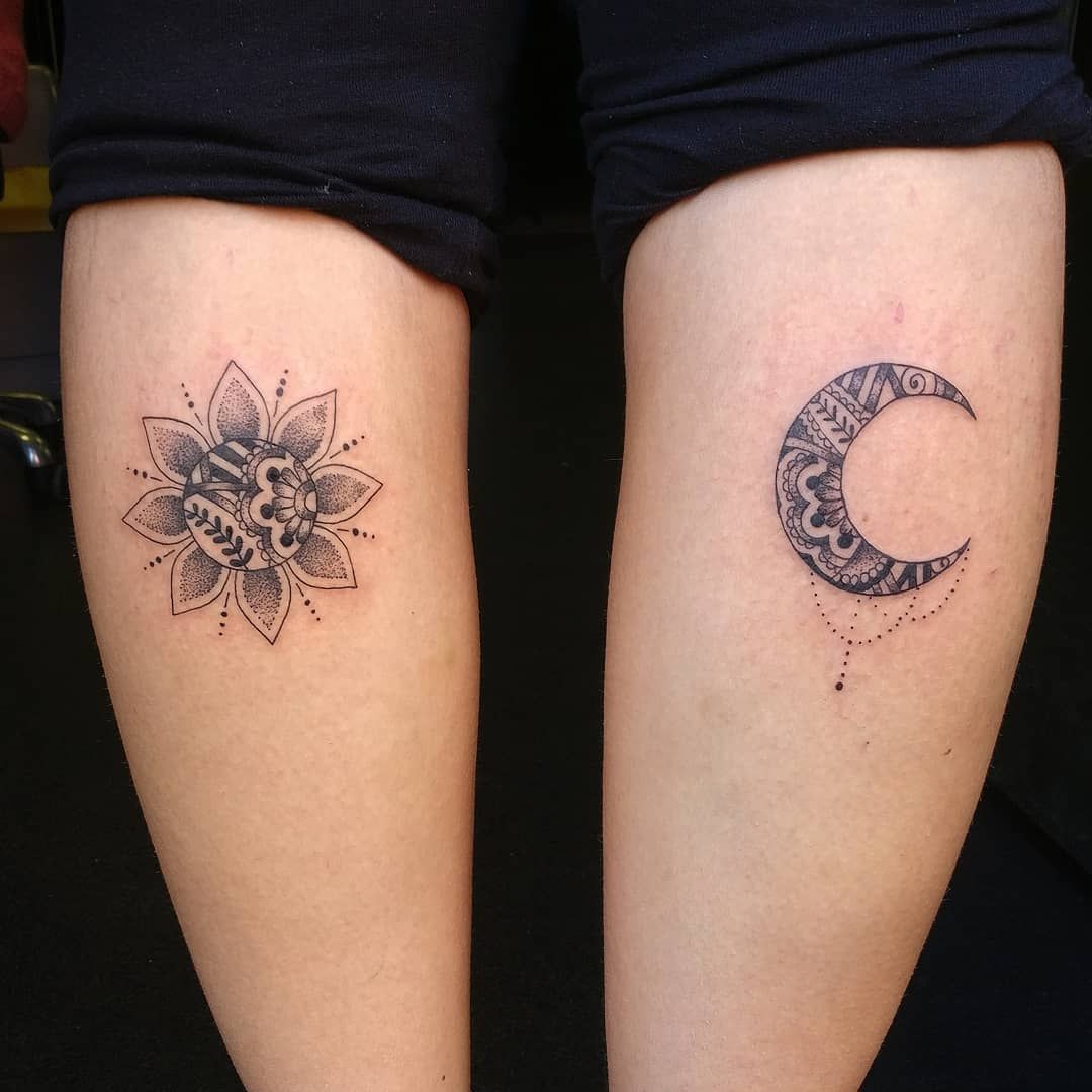 Sun And Moon Tattoos Represent A Classic Example Of Adding