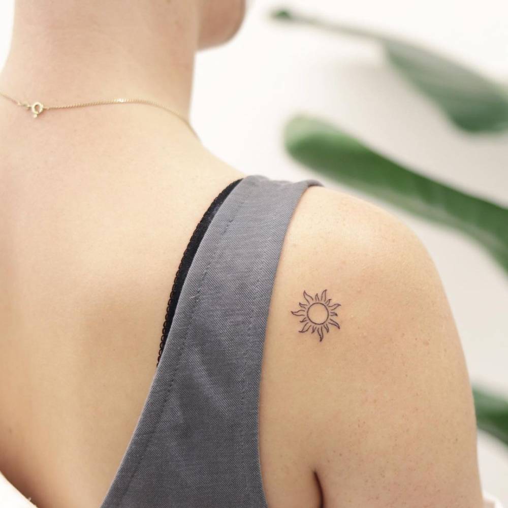 Sun Tattoo Minimalist Wiki Tattoo