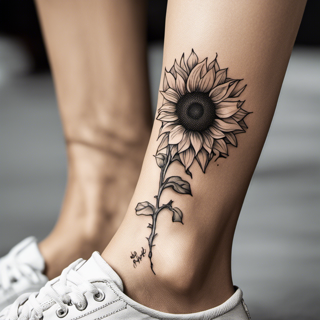 Sunflower Tattoo By Sharksidedown On Deviantart