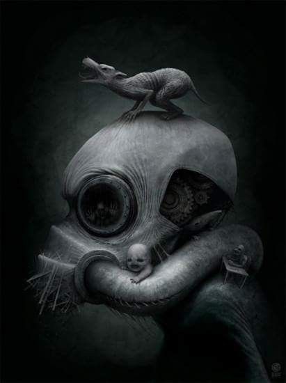 Surrealistic Horror By Anton Semenov Anton Creepy Paintings Creepy